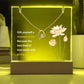 Self-Love Acrylic Plaque with Heart Necklace - "Gift Yourself a Moment of Joy