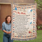 "To My Mom, Always Your Daughter" Heirloom Woven Blanket with Heartfelt Message