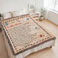 "To My Mom, Always Your Daughter" Heirloom Woven Blanket with Heartfelt Message