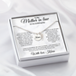 Personalized Mother In Law Necklace, Birthday Gift for Mom In Law, Custom Mother In Law Wedding Gift - Mom memorial