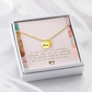 A True Friend Necklace – Elegant Silver Pendant - Mom memorial