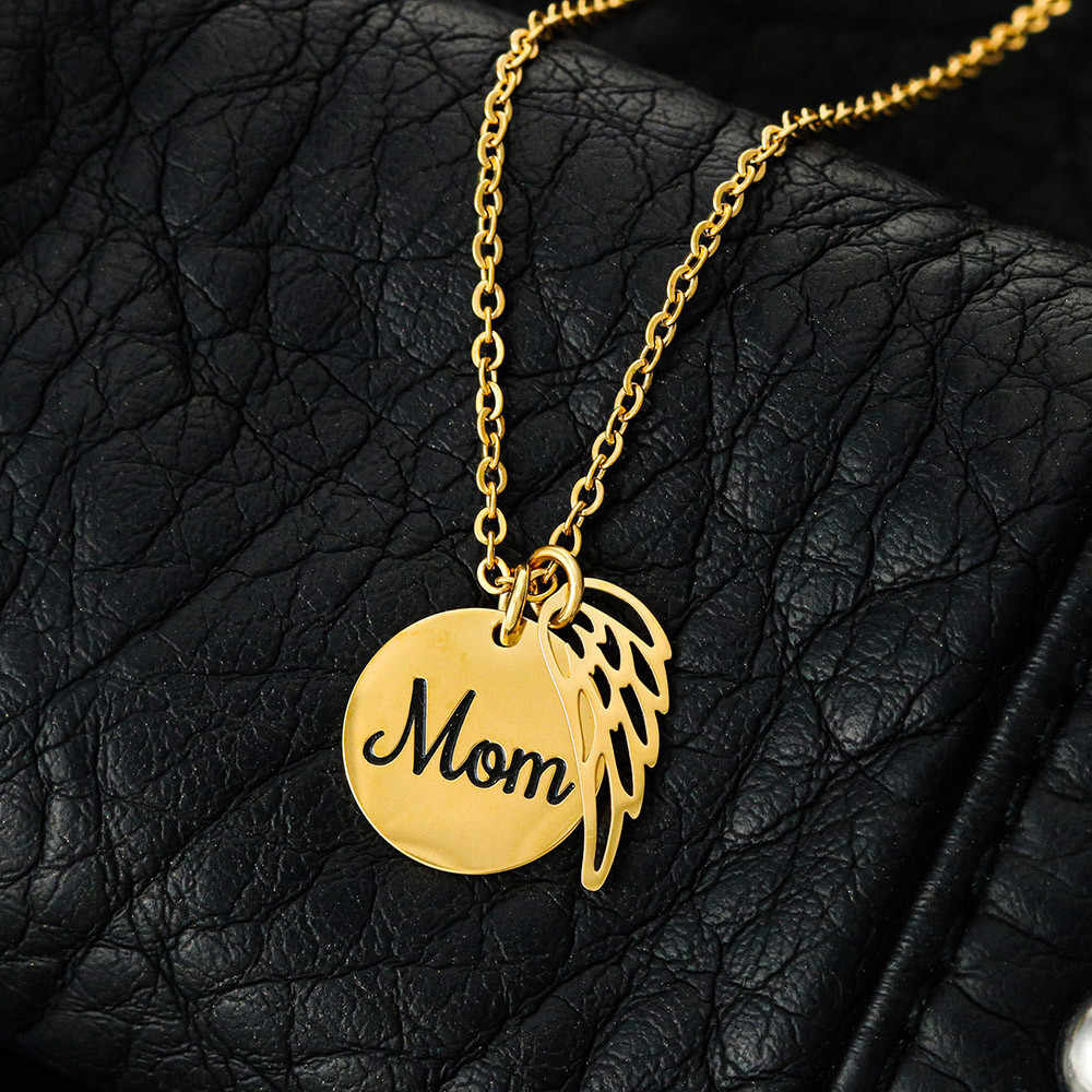 Personalized "Mama Bear" Necklace, Sentimental Mom Gift, Birthday Jewelry - Mom Memorial