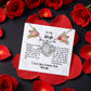 A Blooming Expression of Love: Rotating Rose Box with "To My Wife" Necklace
