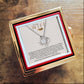 Rotating rose gift box with necklace "to my wife" gift,