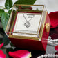 Wife Gift Box Rotating Jewelry Box | Love Knot Necklace | Anniversary Gift | Romantic Gift for Her | Luxury Jewelry