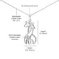 To My Best Friend Necklace - Adorable Giraffe Pendant with Sentimental Message, Unique Friendship Gift for Her