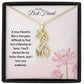 To My Best Friend Necklace - Adorable Giraffe Pendant with Sentimental Message, Unique Friendship Gift for Her